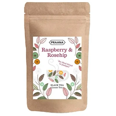 Image of PRAANA Tea Ceylon Black with Rosehip and Raspberry Pieces Catering 500g