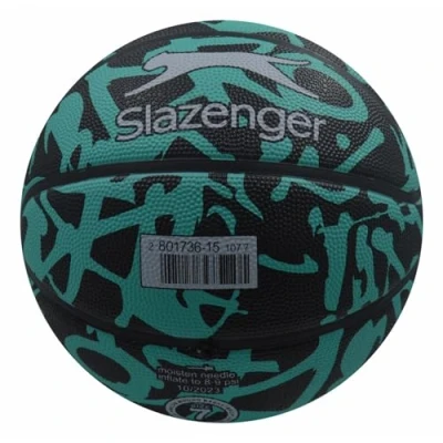 Image of Slazenger Basketball Ball Black/Green Size 3