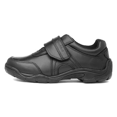 Image of Hush Puppies Boys Arlo Junior School Uniform Shoe, Black, 1 UK