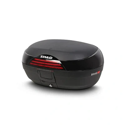 Image of Shad Motorcycle Top Box. SH46 Black. D0B46200. Rear Luggage Trunk For Motorbike or Scooter.