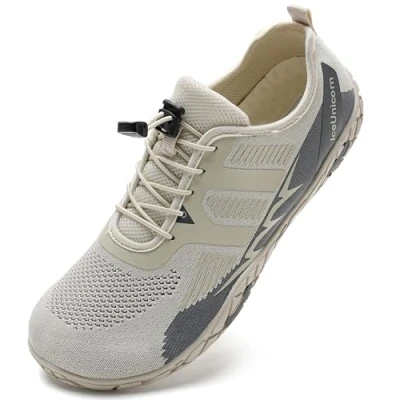 Image of Beach Swim Shoes Water Mens Womens Quick Dry Summer Aqua Unisex Barefoot Swimming Shoes(AA Beige, 5UK)