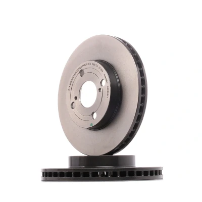 Image of 4351202070, 4351202071, 4351212621 Brake DISC BREMBO Coated LINE 09.9824.11 255mm 25mm 4 internally vented TOYOTA: Corolla IX Hatchback