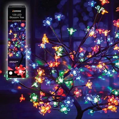 Image of Christmas Workshop 60cm 128 LED Blossom Tree Multi Coloured