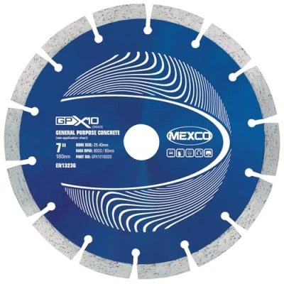 Image of Mexco GPX10 Concrete Diamond Blade 180 x 25.4mm