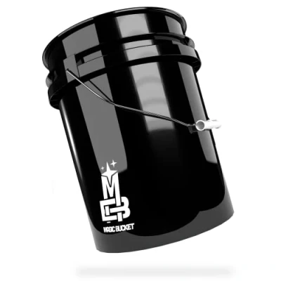 Image of Magic Bucket Wash for Car Hand Black 5 US Gallons Approx. 20 Litres Compatible with Grit Guard, Detail Guardz Dirt Lock, Chemical Guys Trap
