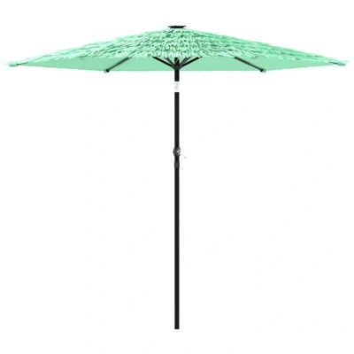 Image of vidaXL Garden Parasol with Steel Pole Green 268x268x226 cm