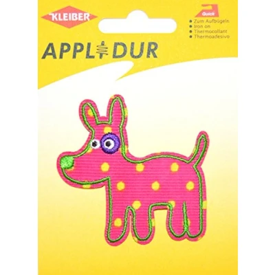 Image of Kleiber 6.5 x 3.5 cm &quot;Dog&quot; Iron On Cloth Patch