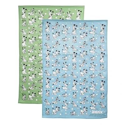 Image of Puckator Poly Cotton Set of 2 Asterix Tea Towels Idefix (Dogmatix) For New House Home Kitchen Household Essentials Cloth Must Haves Catering Stuff T Teatowel Fashion Gabdets