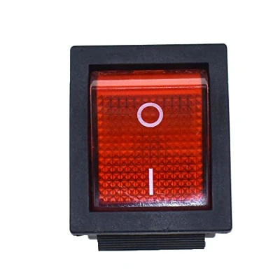 Image of 5pcs KCD4 Rocker Switch 4 6 Pin 2 3 Position DPST Boat Toggle 32x25mm (4pin 2Position,Red)