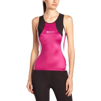Image of Skins Lady&#039;s Triathlon Compression Racer Back Top pink Size:M