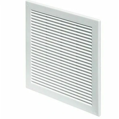 Image of White Air Vent Grille 250mm x / 10&#039;&#039; 10 inch ABS Plastic Ducting Ventilation Cover.