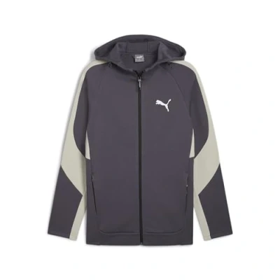 Image of PUMA Evostripe Full Zip Hoodie Dk Sudor Men&#039;s, Galactic Gray, XL