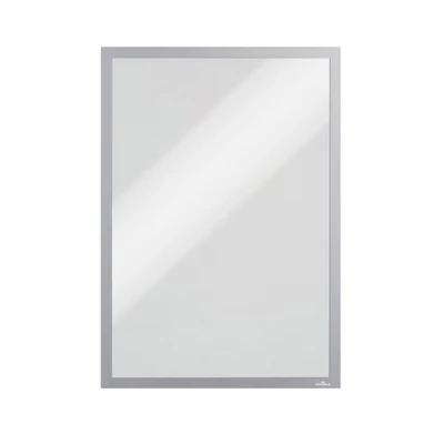 Image of Durable DURAFRAME Magnetic Frame A3 Format In Silver Pack of 5 Frames Document for Professional Internal Signage