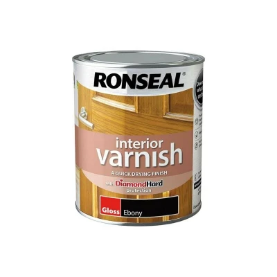 Image of RONSEAL Interior Varnish Ebony Gloss 750ML
