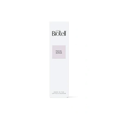 Image of Biotell Face Scrub for Clearer, Brighter Skin with Salicylic, Lactic and Glycolic Acids, Exfoliating Powder, Botanical Oils, 100ml