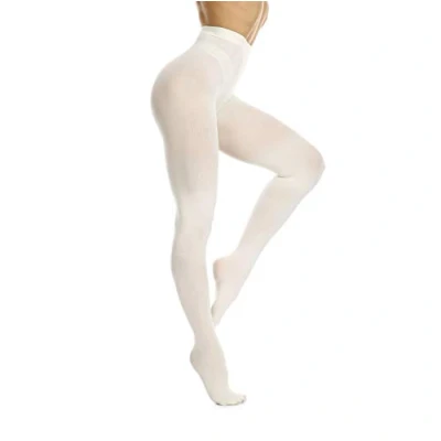 Image of Frola Tights for Women 80 Denier Semi Opaque Solid Color Footed Pantyhose Ladies Tights(S M,Cream)