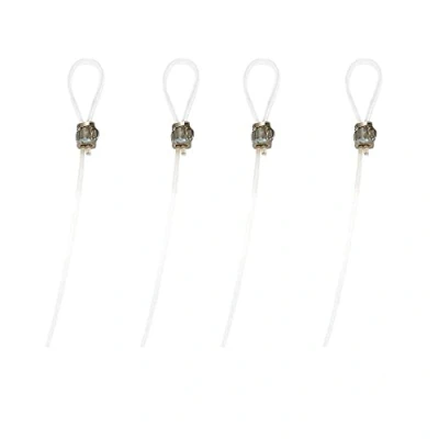 Image of Loop Clear Perlon Cable 1.5 mt Moulding Picture Hanging Rope Suspended Eye 2mm Long for Rails Art Gallery Home Decoration Pack of 5.