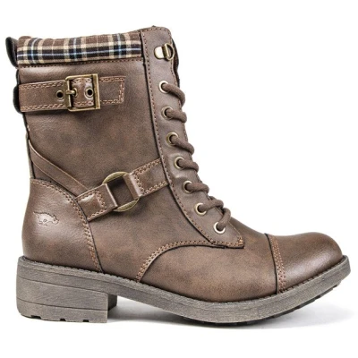 Image of Rocket Dog Womens/Ladies Thunder Lace up Casual Faux Leather Boots Brown Size UK 4