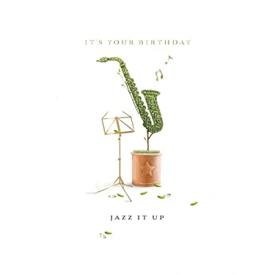 Image of Jazz It Up Birthday Greeting Card Ling Gardener&#039;s Bothy Range Cards GH1085