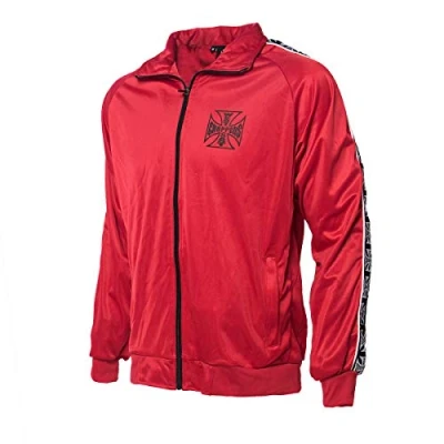 Image of WEST COAST CHOPPERS Men&#039;s Training Jacket OG Red XXX Large