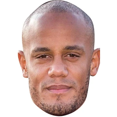Image of Vincent Kompany Belgium Football Sensation Celebrity Cardboard Party Face Mask Fancy Dress