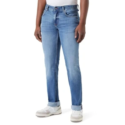 Image of Tommy Hilfiger Men Denton Th Str Diego Denim Pants, Blue, 28W / 34L