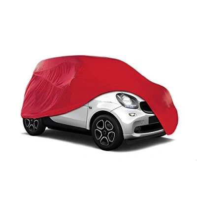 Image of Xtremeauto™ Universal Breathable Indoor Garage Showroom Super Soft Dust Proof Car Cover (Red, Small : 390x139x115cm)