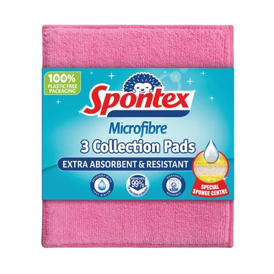 Image of Spontex Microfibre Pads Assorted Pack of 3 19700617