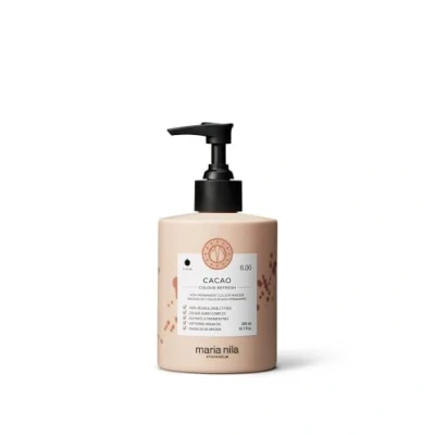 Image of Maria Nila Colour Refresh, Cacao 300 ml, Brown Hair mask, Semi Permanent Pigments, 100% Vegan &amp; Sulfate/Paraben free