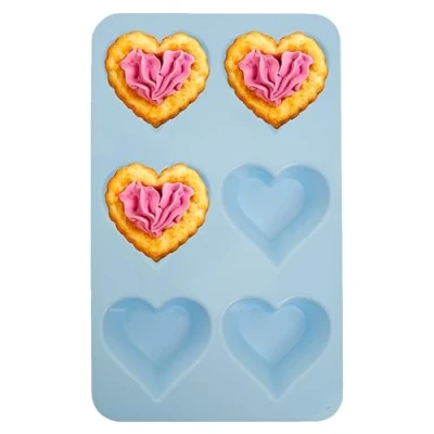 Image of Premier Housewares Nonstick Muffin, Versatile Durable Silicone Baking Mould, Mini Cupcake Tray