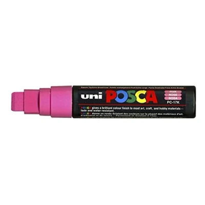 Image of Uni Ball Posca Extra Broad Chisel Tip Marker Pink