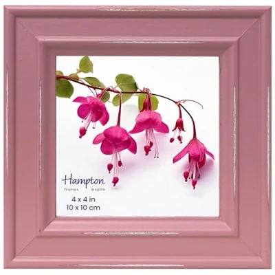 Image of inspire By Hampton PALOMA 4x4 (10x10cm) Pink Square Picture Photo Frame Glass IBH PAL301944P