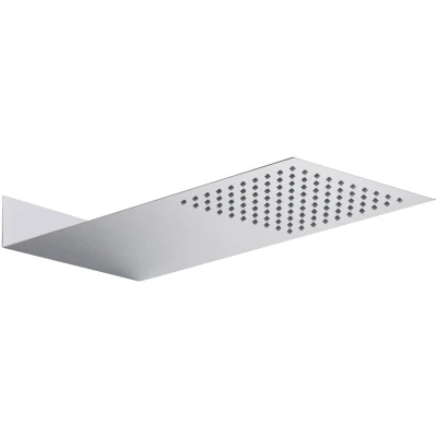 Image of Hudson Reed HEAD47 Modern Bathroom Ultra Thin Fixed Shower Head, 60mm x 200mm, Chrome
