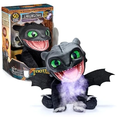 Image of WOW! STUFF HTTYD Toothless Puppetronic by RealFX, Amazing Animatronic with 1st Edition certification, Looks, Feels &amp; Sounds Real!, Over 50 Action Sound Combinations, 25.5cmHigh