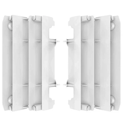 Image of Polisport Yamaha Radiator Louvers YZ 125 250 2005 2021, White Motocross4u