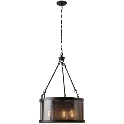 Image of Bluffton 3 Light Ceiling Pendant Bronze, E27
