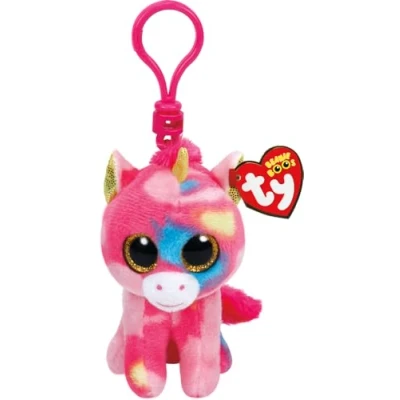 Image of TY T36619 Unicorn Fantasia Boo Key Clip, Multicolored, 7 CM