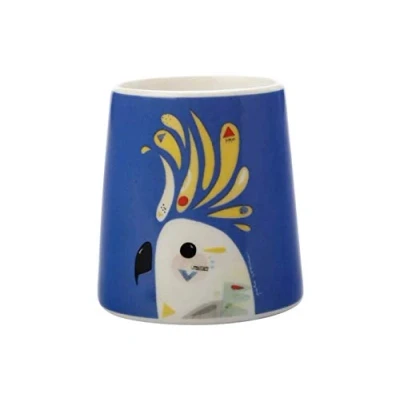 Image of Maxwell &amp; Williams Pete Cromer Porcelain 6cm Egg Cup Cockatoo