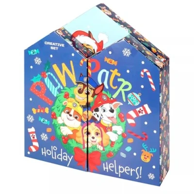 Image of Boys Paw Advent Calendar Kids Chase &amp; Marshall Stationery Set Gifts Christmas Countdown Festive Gift