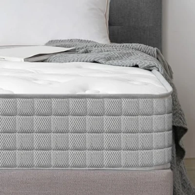 Image of Good Nite Single Mattress Hybrid Spring and Memory Foam Bed Sprung Comfortable with Knitted Fabric Zoned Support 3FT Mattresses 18cm Deep H6 Firmness 90x190CM