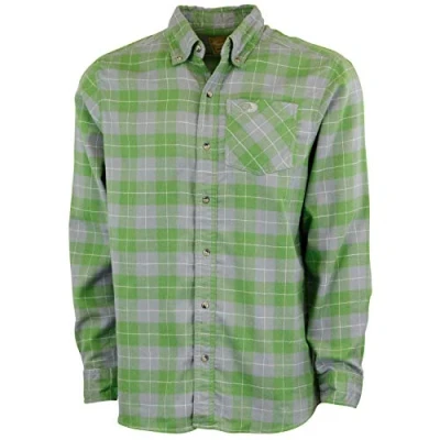 Image of Mossy Oak Men&#039;s Standard Plaid Flannel Shirt, Olive Buffalo Check, X Large