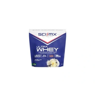 Image of SCI MX Ultra Whey Protein Muscle Building &amp; Recovery Powder with Naturally Occurring Glutamine Amino Acids Vanilla Flavour 2Kg (44 Servings)