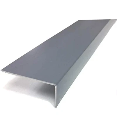 Image of Unequal Grey Plastic PVC Corner 90 Degree 1 Meter Trim Wall Guard Edge Protector TMW Profiles (30mm x 10mm 1M)