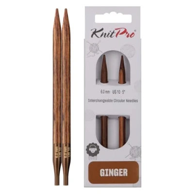 Image of KnitPro Knitting Pins, Wood, Assorted, 6mm