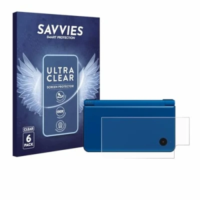 Image of Savvies 6 Pack Screen Protector compatible with Nintendo DSi XL (housing) Protection Film Clear