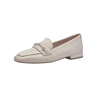 Image of Tamaris Slipons, Women&#039;s, Size: 5, Ivory Leather and textile