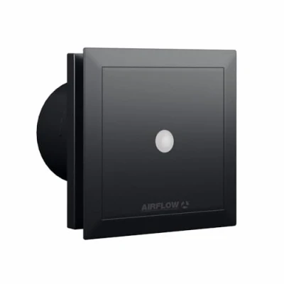 Image of Air Flow QuietAir QT100 MST Bathroom Extractor Fan Ultra Quiet 25 dB(A), Motion Sensor with 15 Minute Overrun Timer, Energy Efficient 5/9 Watts, IP45 Rated, German Engineered, 3 Year Warranty