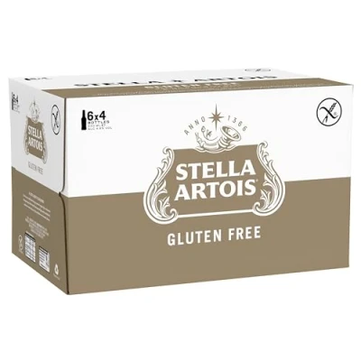 Image of Stella Artois Gluten Free Lager Beer Bottles, 24 x 330ml