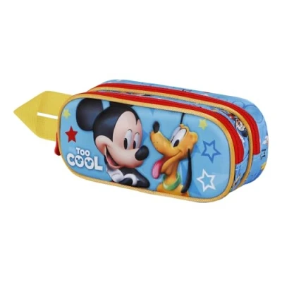 Image of Disney Mickey Mouse Pal 3D Double Pencil Case, Blue, 22 x 9.5 cm