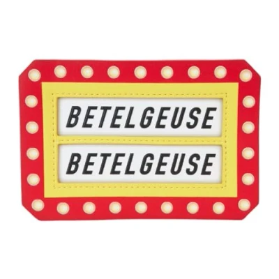 Image of Loungefly Beetlejuice Here Lies Betelgeuse Large Cardholder Yellow